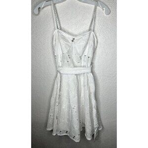 Lalibela Branco White Floral Dress Midi Summer Dress NWTS New Fit Flare PP/XS T